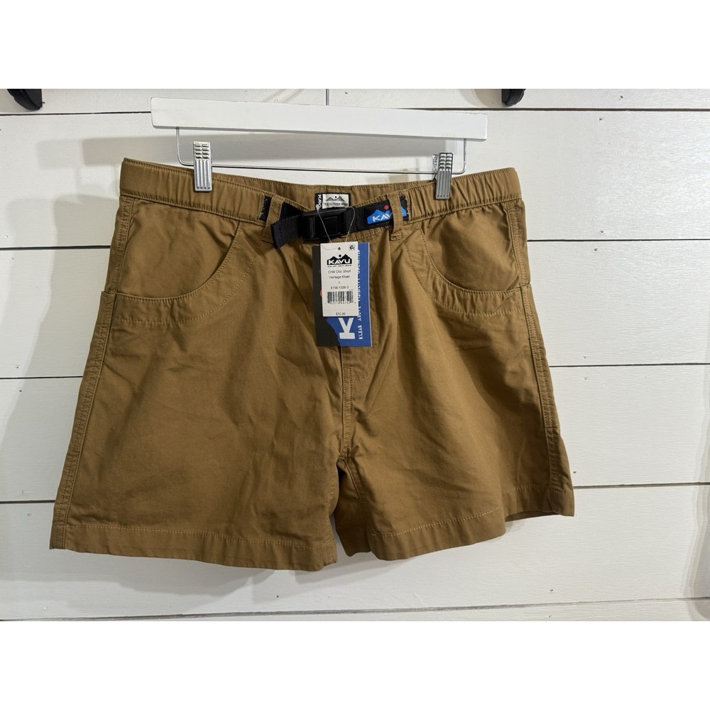 Kavu Chilli‎ Chic Shorts Khaki Outdoor Hiking Women's Size Large NWT